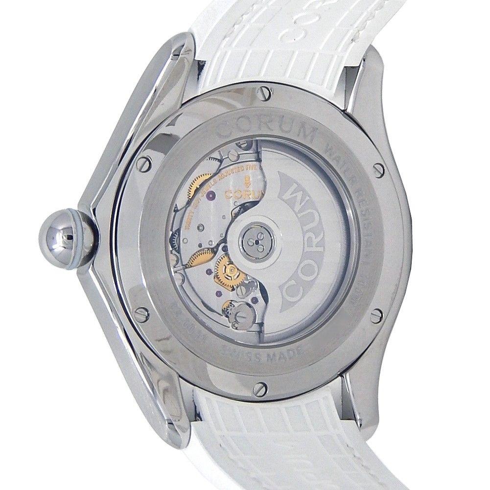 Corum Bubble 42 White Stainless Steel Automatic Men's Watch L295/03049 For Sale 2