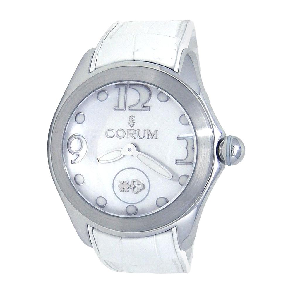 Corum Bubble 42 White Stainless Steel Automatic Men's Watch L295/03049 For Sale