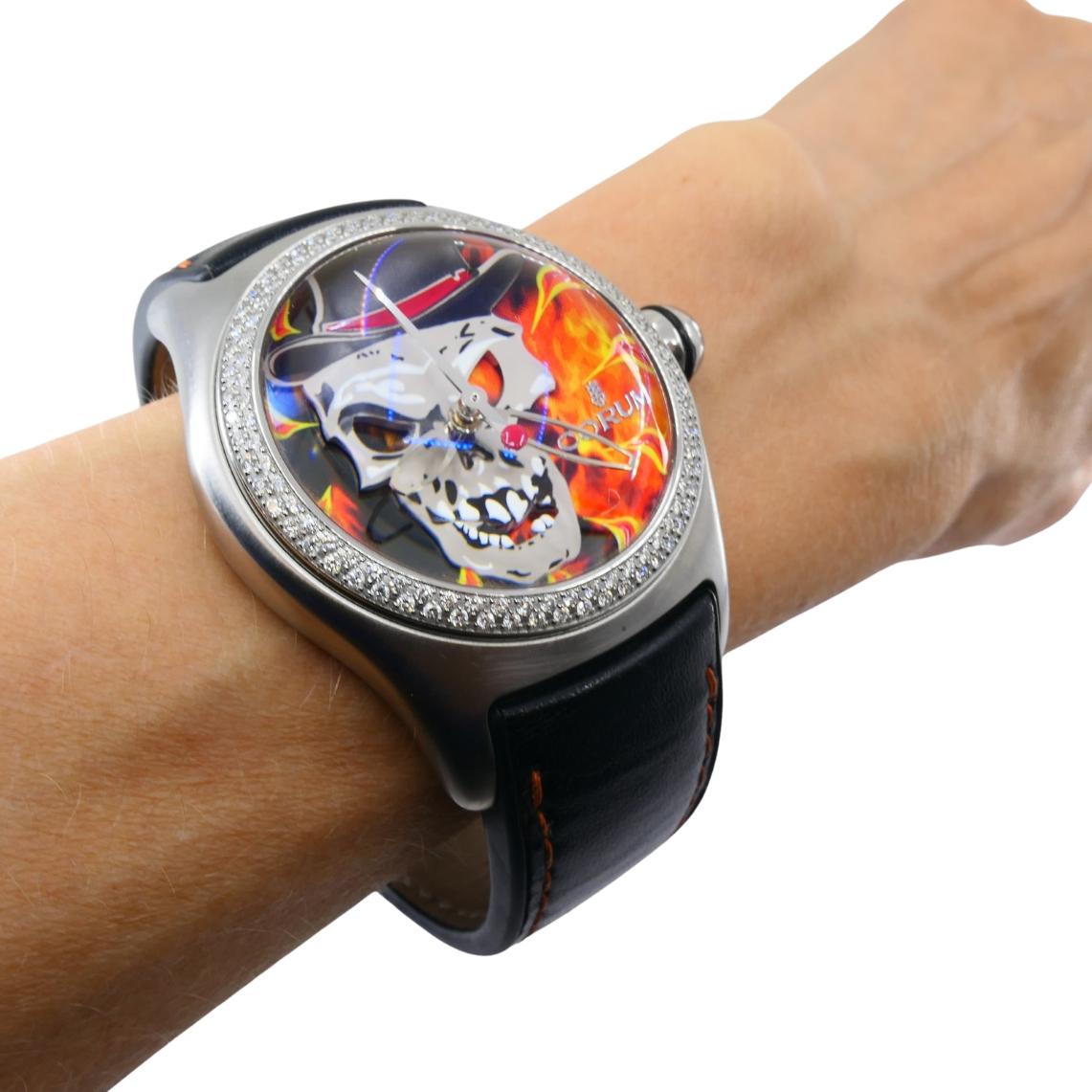 Reloj Corum Bubble Baron Samedi Coleccionable Halloween en venta 7