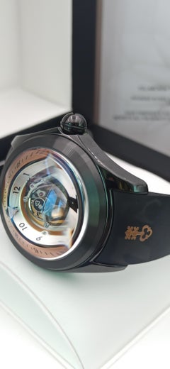 Corum Bubble Central Tourbillon Black Steel Pvd Case