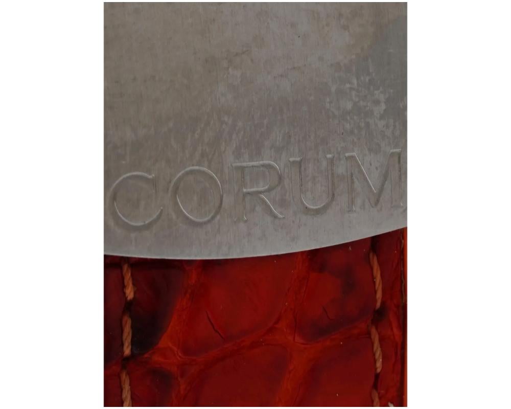 Corum Bubble Orange Chronograph Wristwatch Iob 4