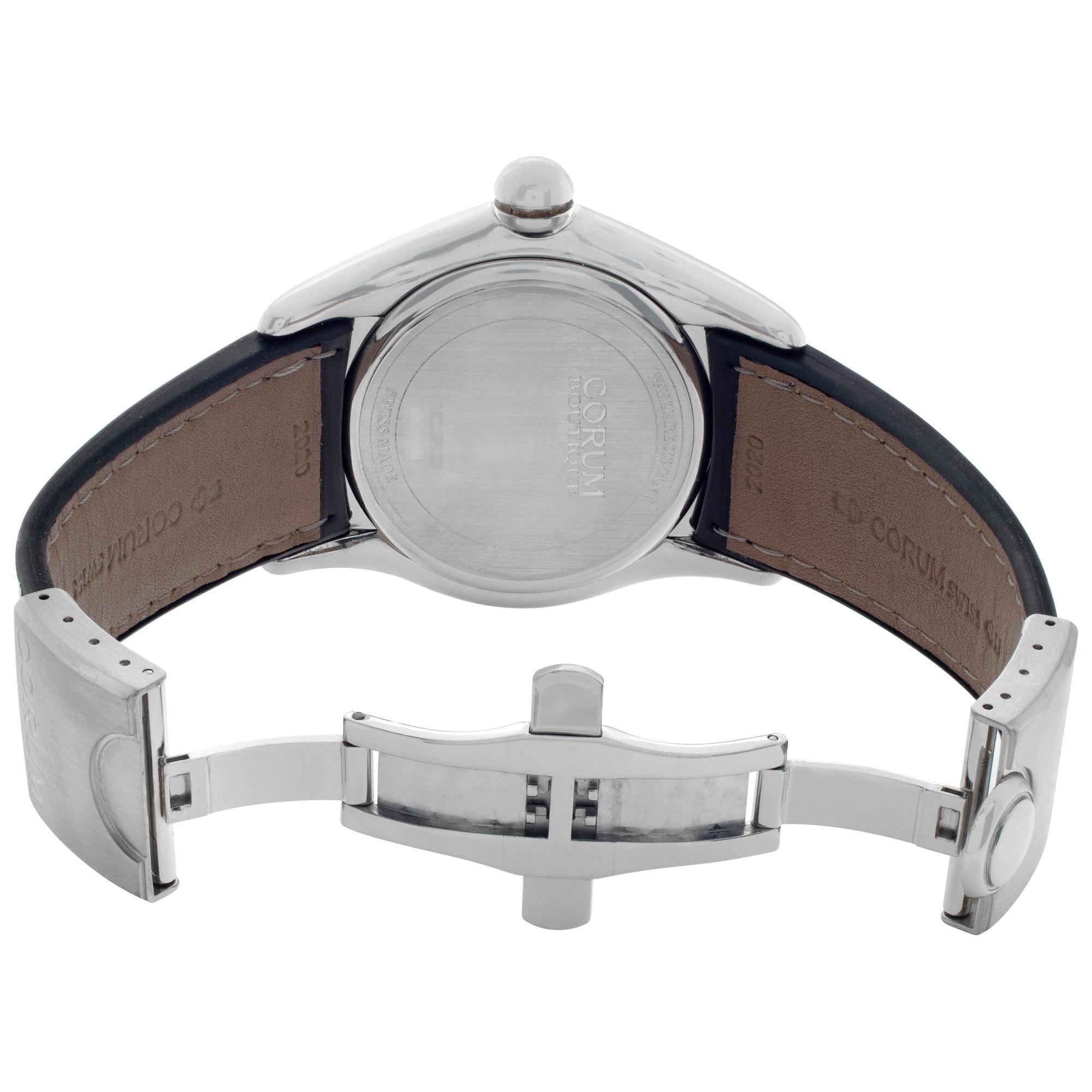 Women's or Men's Corum Bubble stainless steel Quartz Wristwatch Ref 163.150.20 For Sale