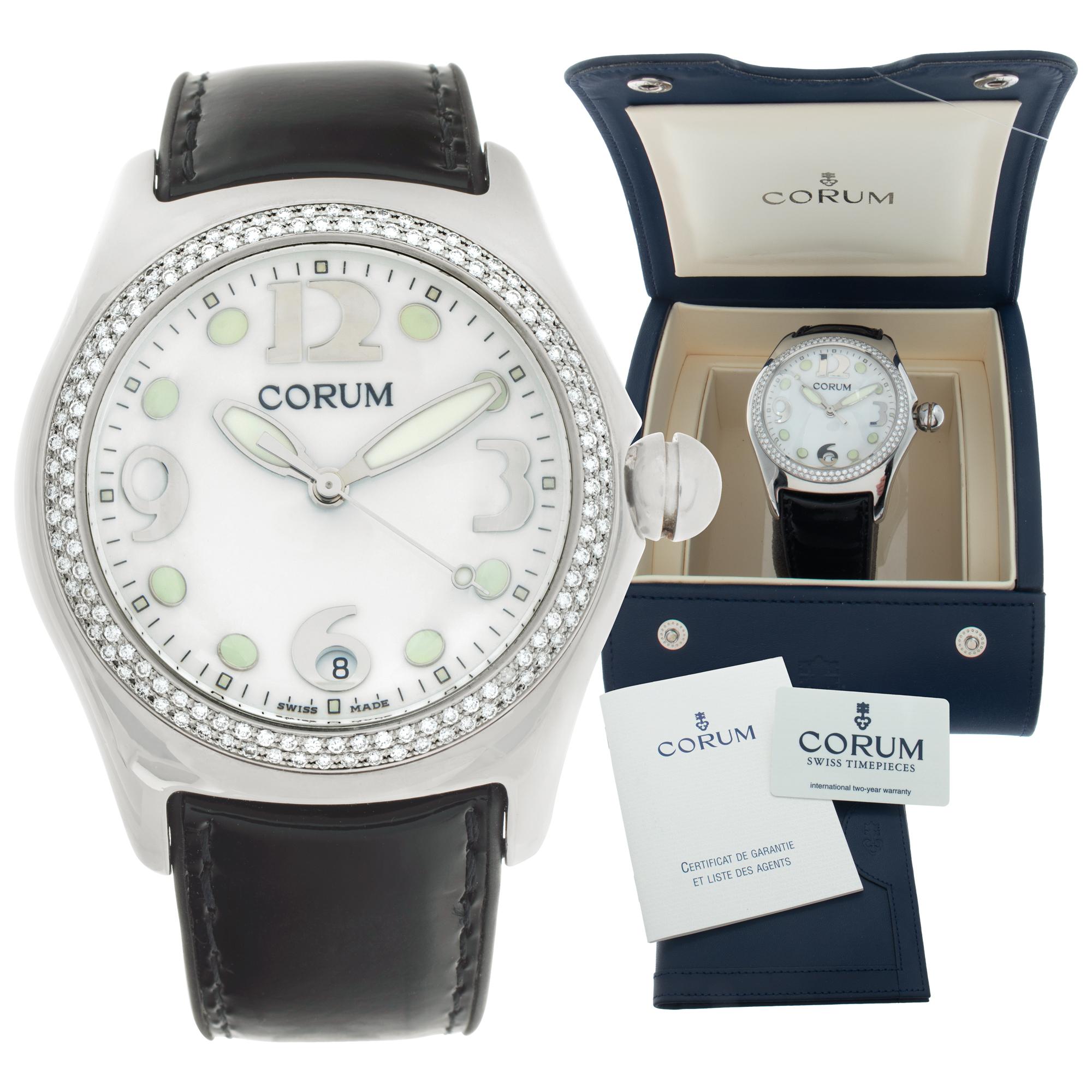 Corum Bubble stainless steel Quartz Wristwatch Ref 163.150.20 For Sale 3