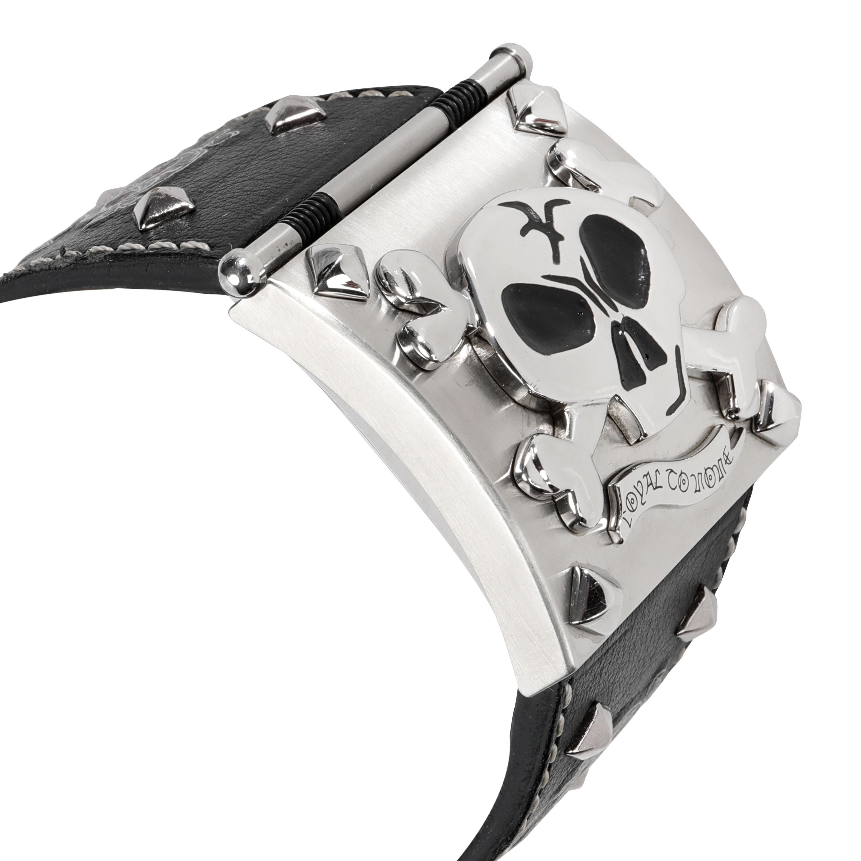 Corum Buckingham Skull 138.77.20 Men's Watch in Stainless Steel In Excellent Condition In New York, NY