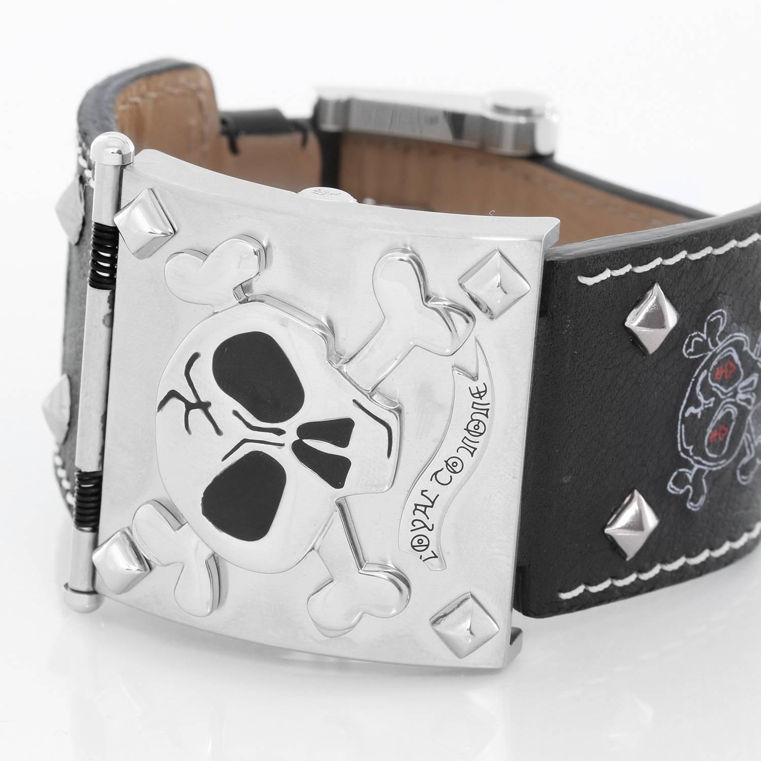 Corum Stainless Steel Buckingham Wunderkammer Quartz Wristwatch In Excellent Condition In Dallas, TX