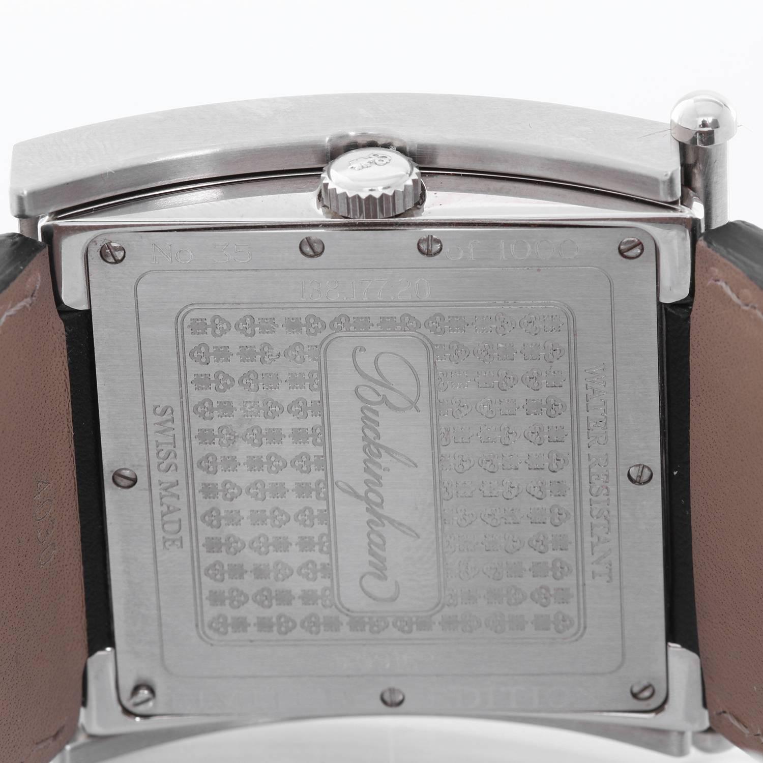 Corum Stainless Steel Buckingham Wunderkammer Quartz Wristwatch 1