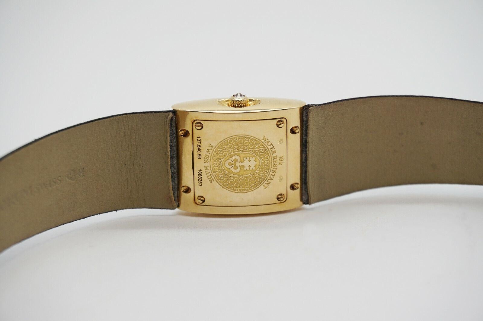 Corum Butterfly 18k Yellow Gold Ladies Watch 24mm Model 137.640.56 For Sale 6