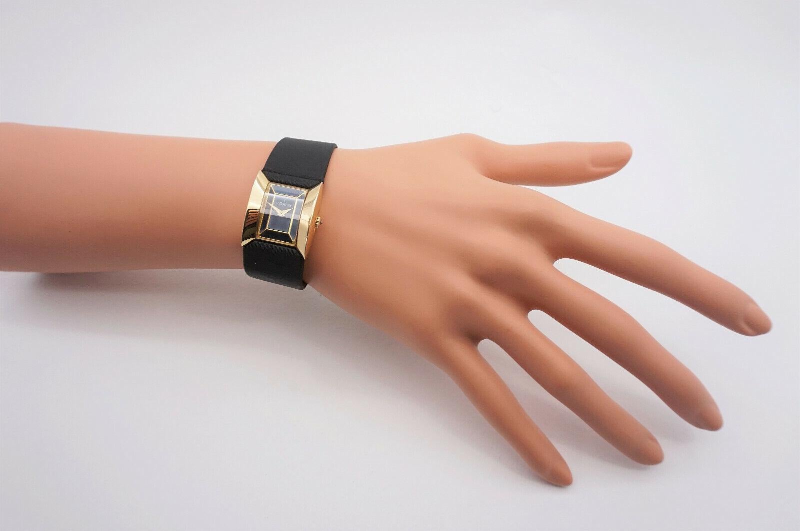 Women's or Men's Corum Butterfly 18k Yellow Gold Ladies Watch 24mm Model 137.640.56 For Sale