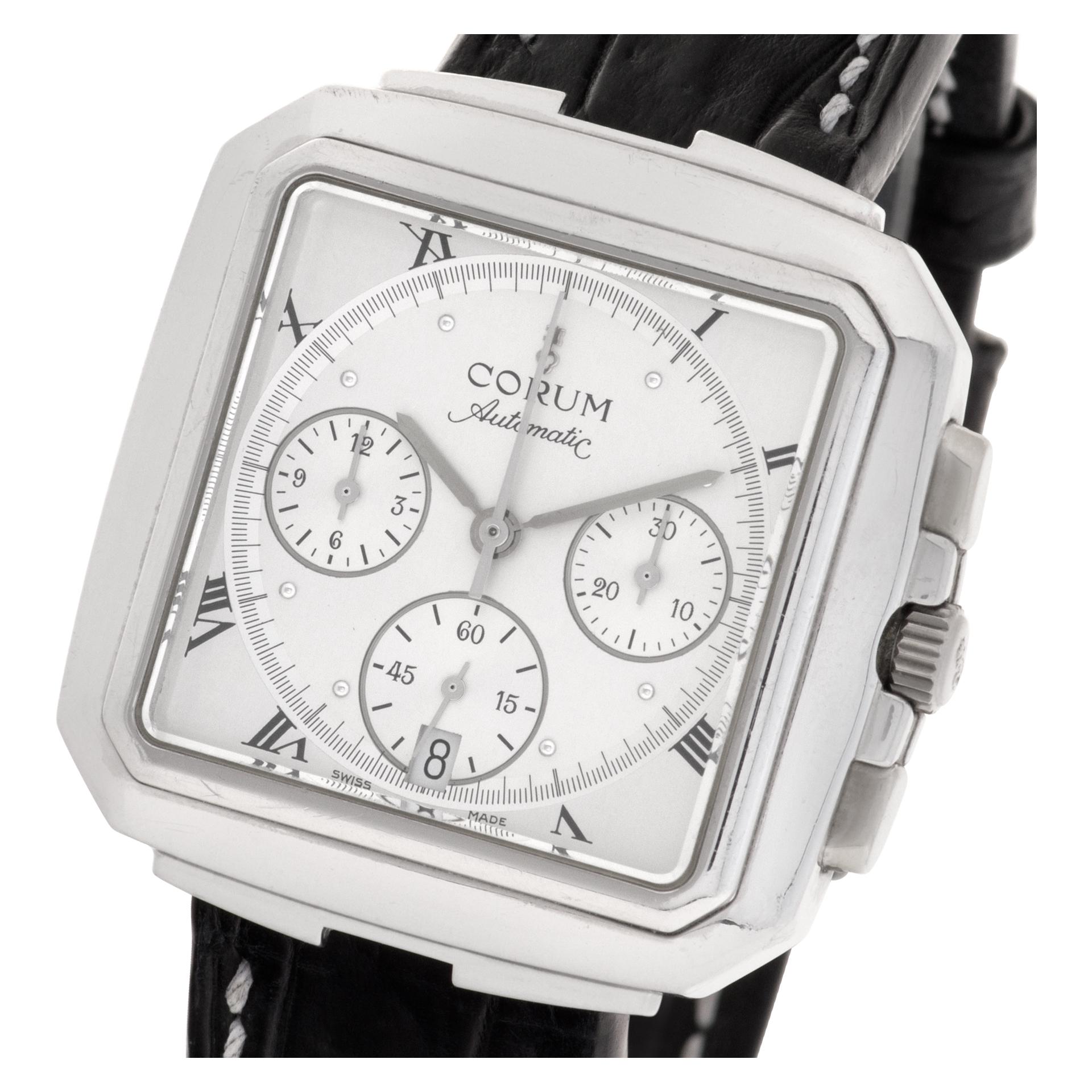 Corum Chronograph Ref. 296.121.70 Watch in Platinum, Auto w/ Subseconds For Sale 1
