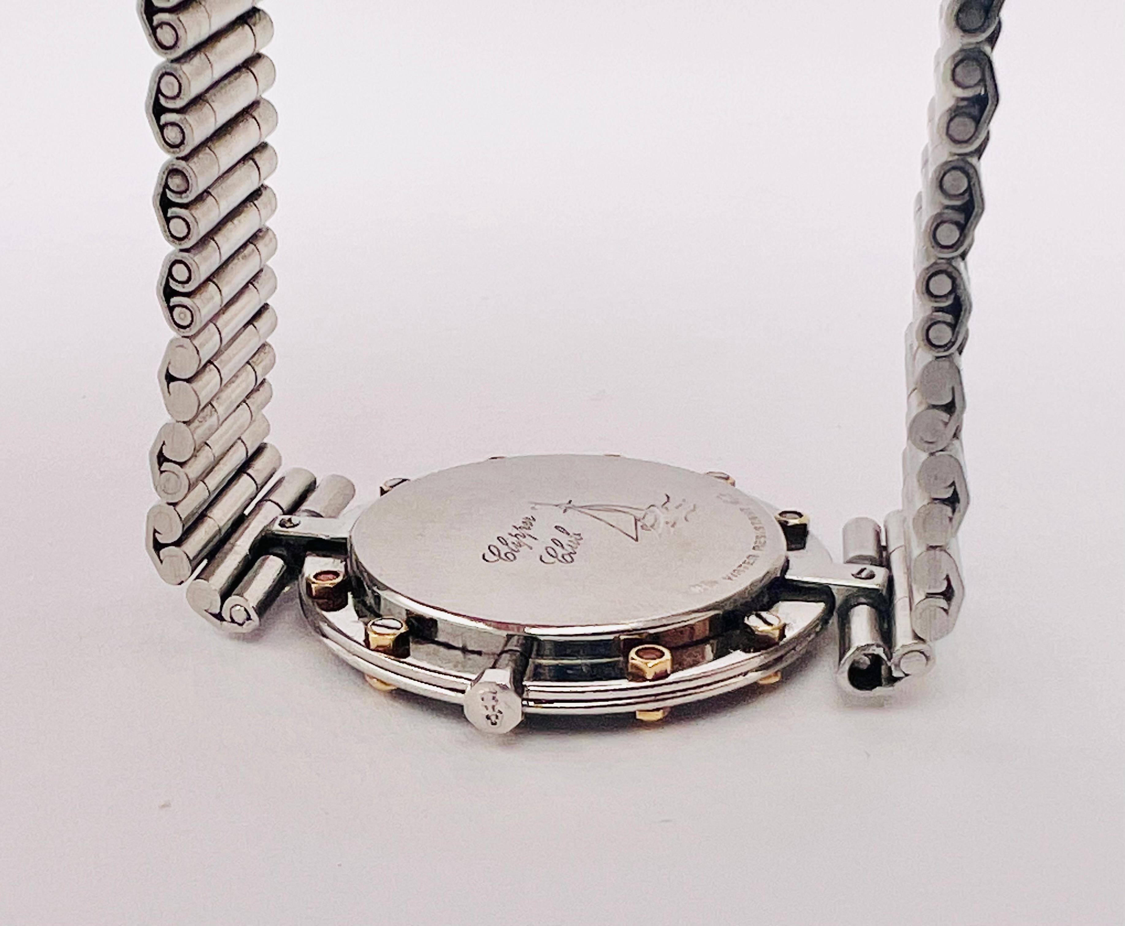 Montre suisse Corum Clipper Club 29mm Cadran ivoire Acier inoxydable & or 18k 49425 en vente 9