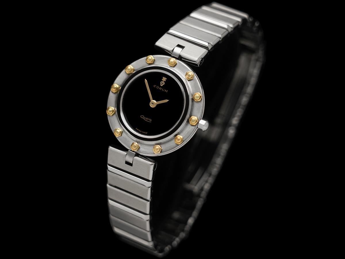 Orologio al quarzo Corum Clipper Club Ladies 2-Tone - Acciaio inossidabile e oro 18 carati In condizioni ottime in vendita a Suwanee, GA