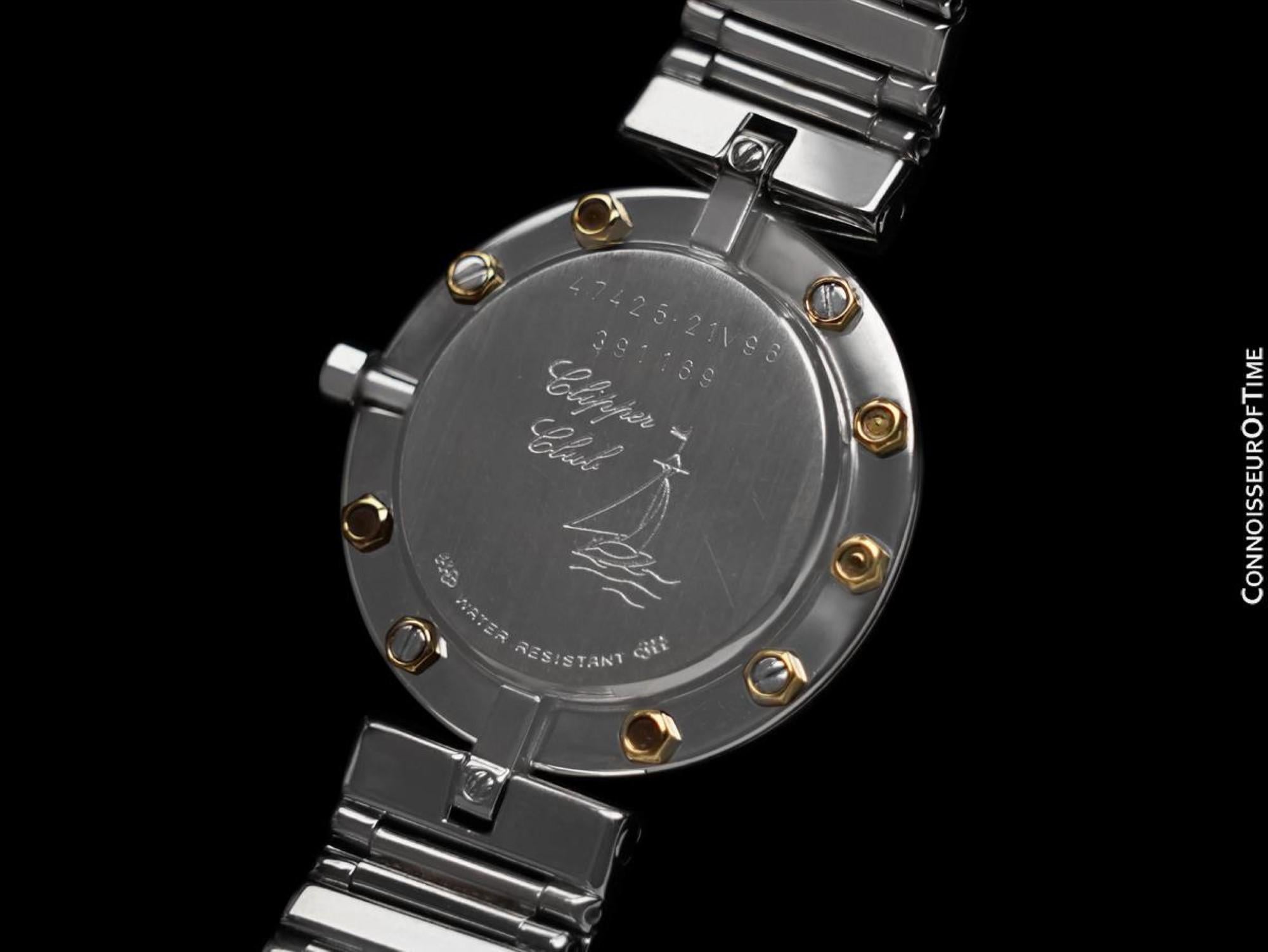 Corum Clipper Club Ladies 2-Tone Quartz Watch - Stainless Steel & 18K Gold For Sale 2