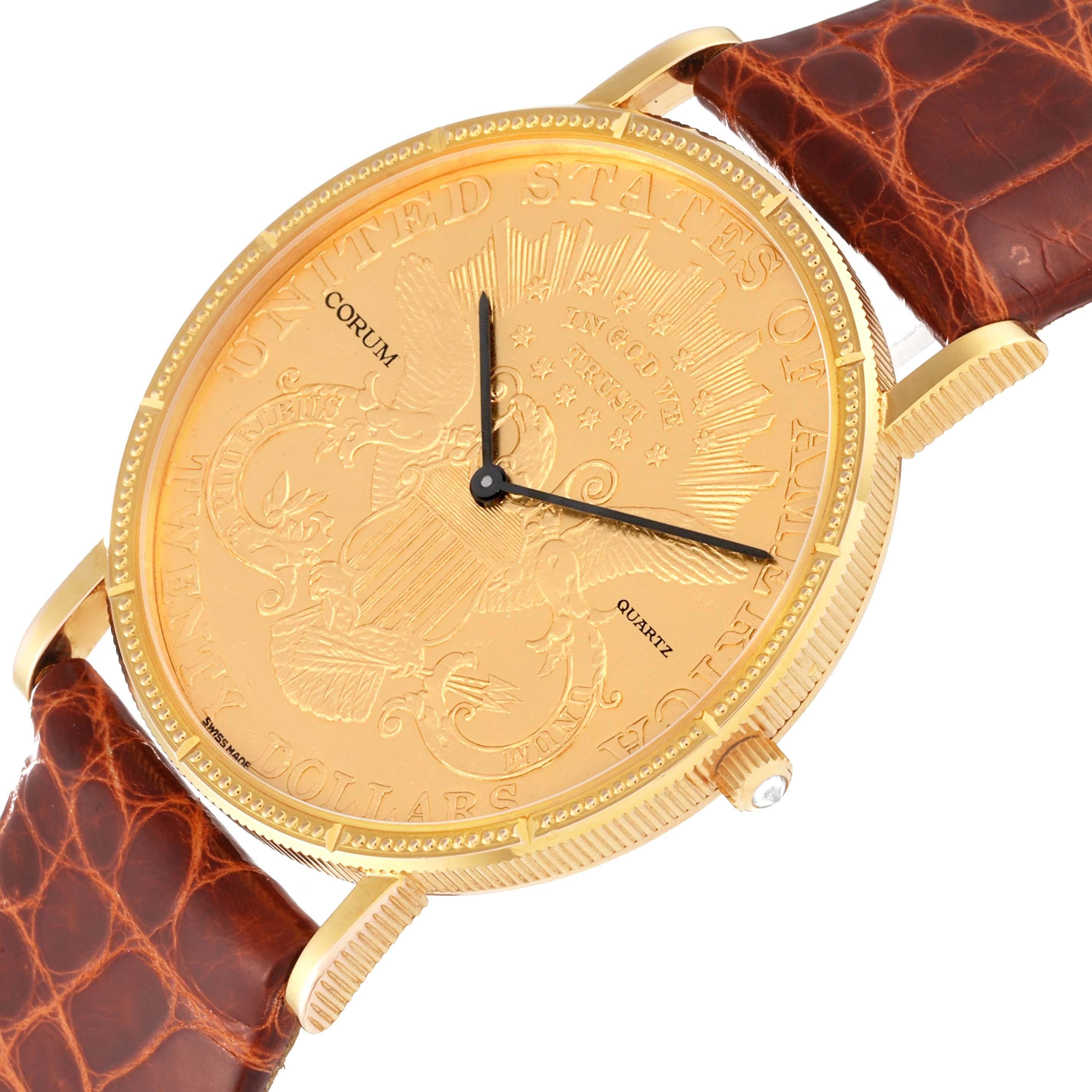 Men's Corum Coin 20 Dollars Double Eagle Yellow Gold Mens Watch 4708590