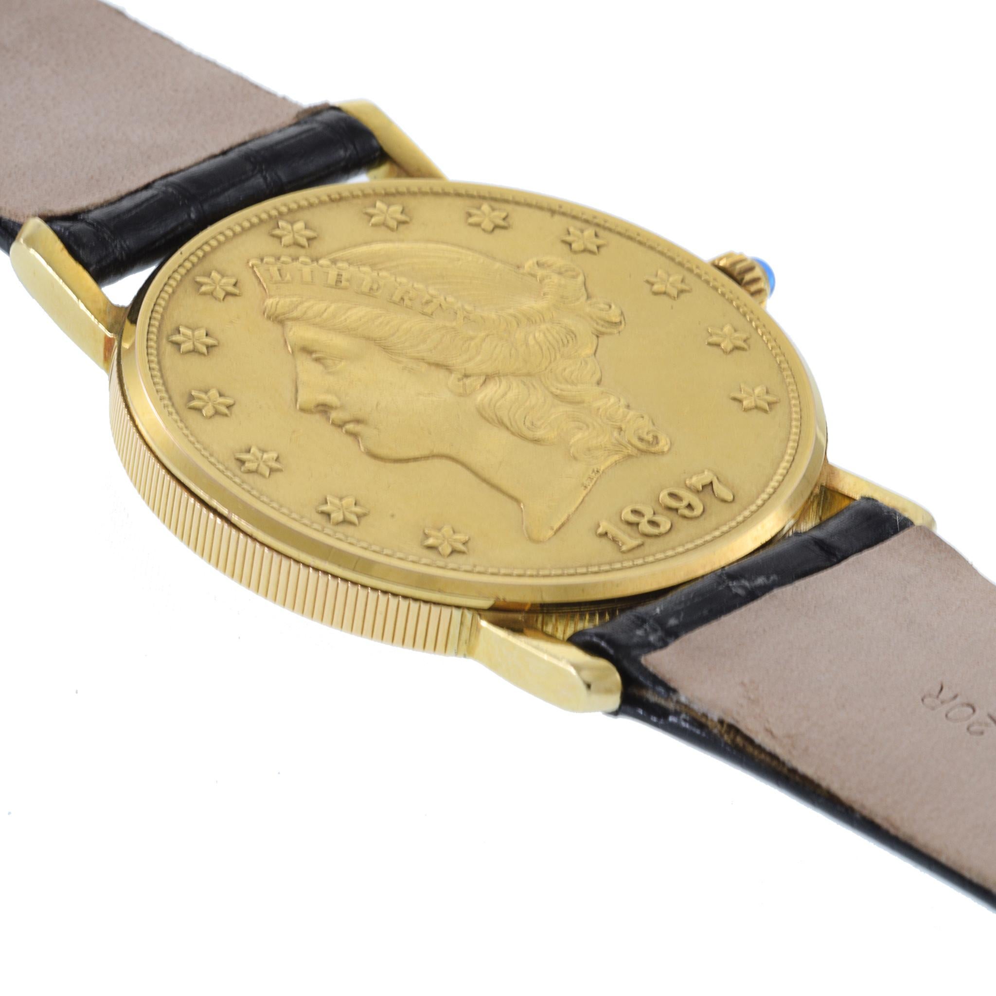 Corum Coin Watch 18K and 22K Gold For Sale 1