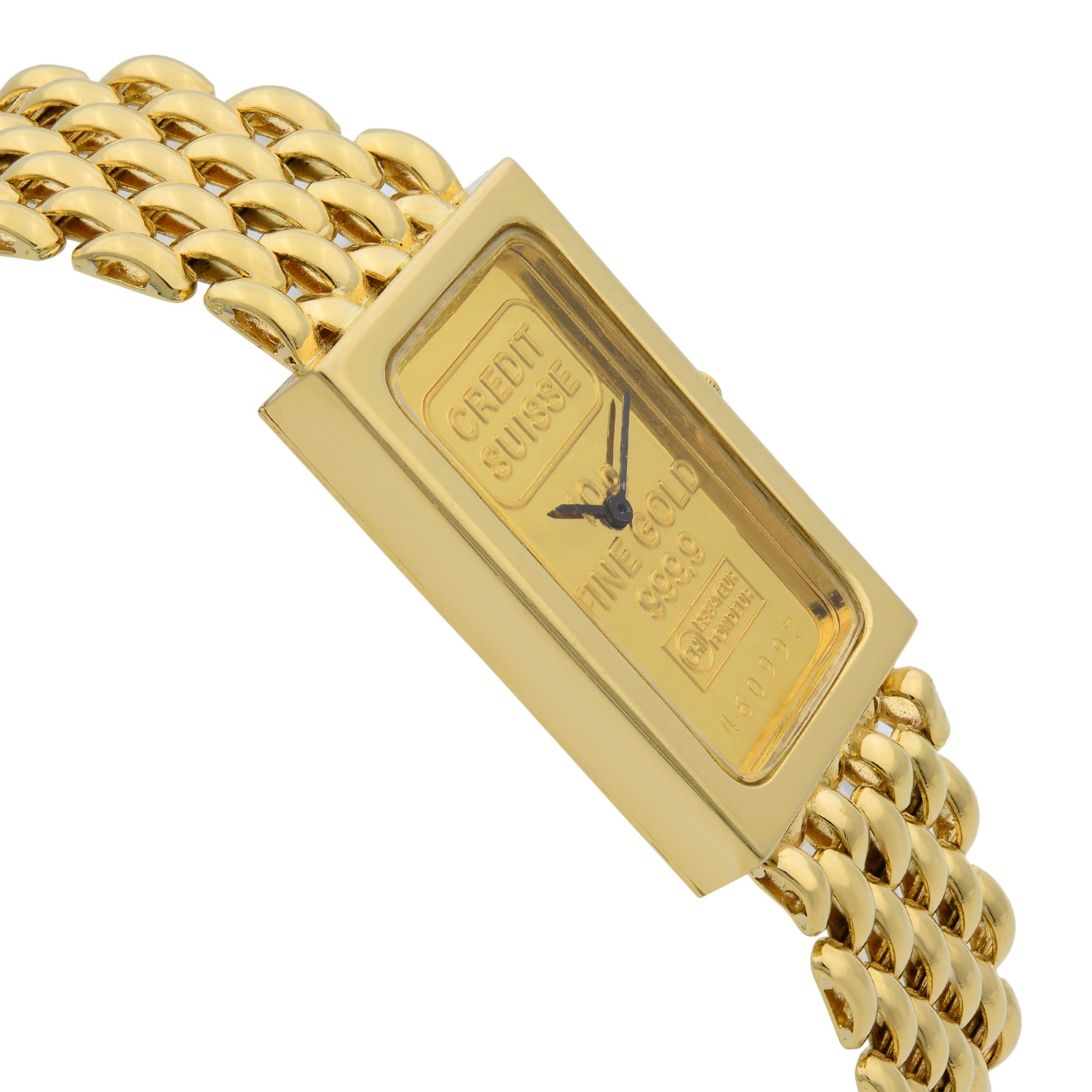 credit suisse fine gold 999.9 watch
