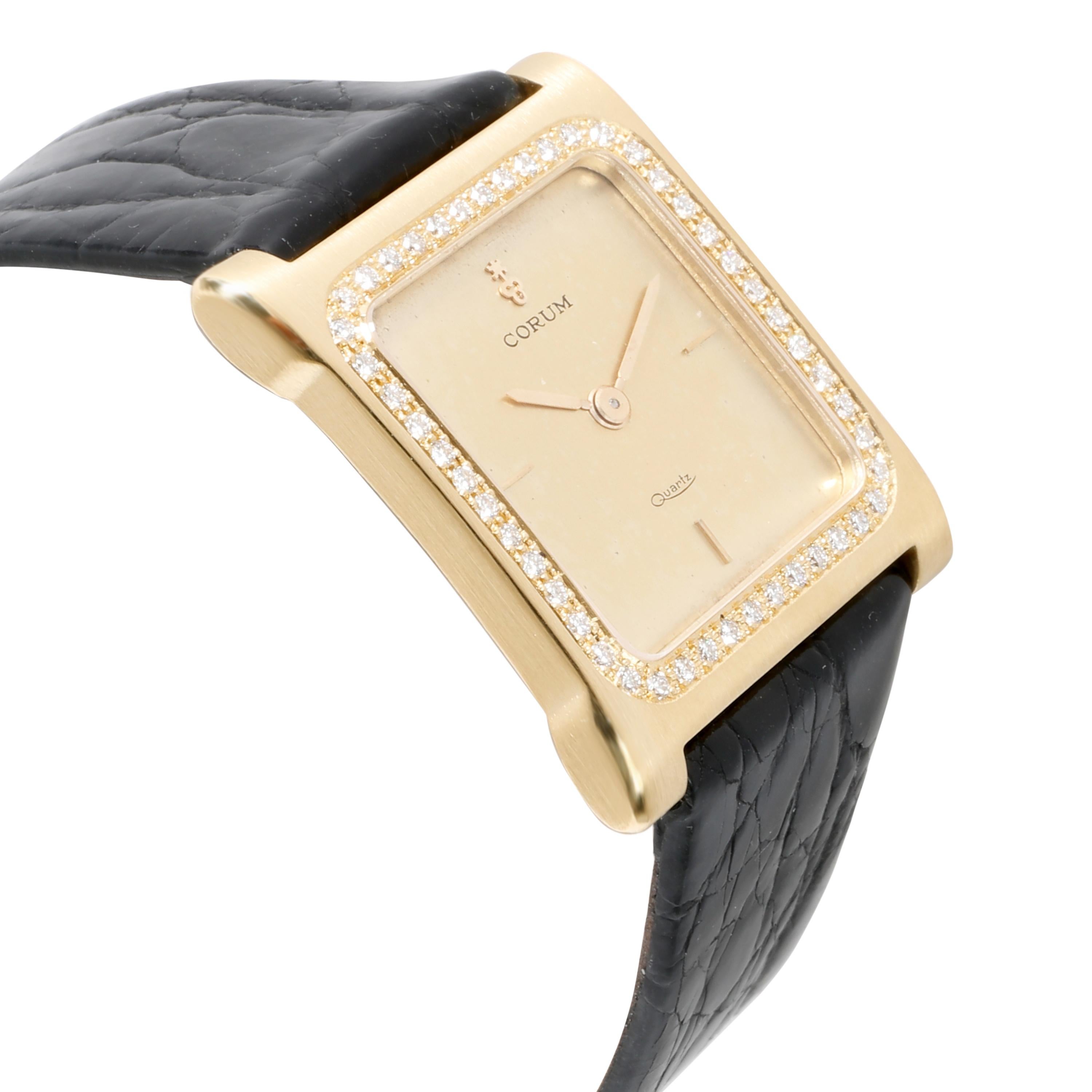 Corum Dress 44211 Unisex Watch in 18kt Yellow Gold In Excellent Condition In New York, NY