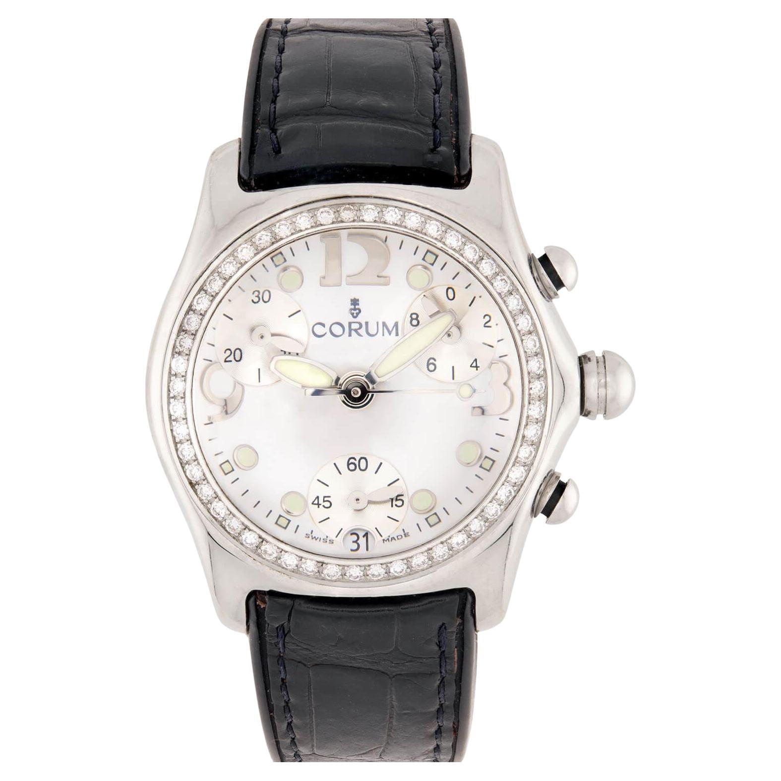 Orologio "Bubble Watch" da donna in acciaio inossidabile e diamanti Corum Estate