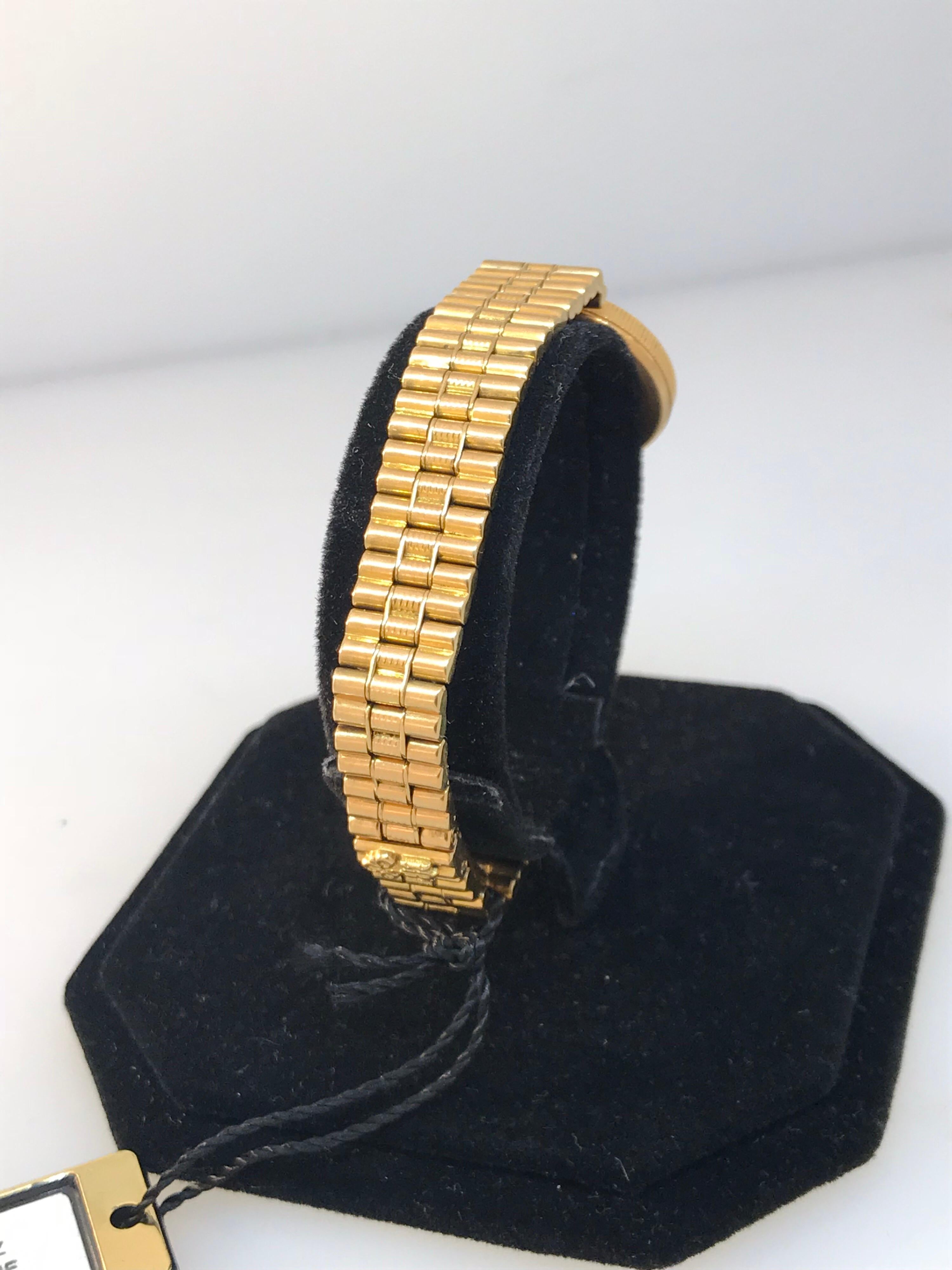 Corum Gold Coin 18 Karat Yellow Gold Bracelet Ladies Watch 3034856 New For Sale 3