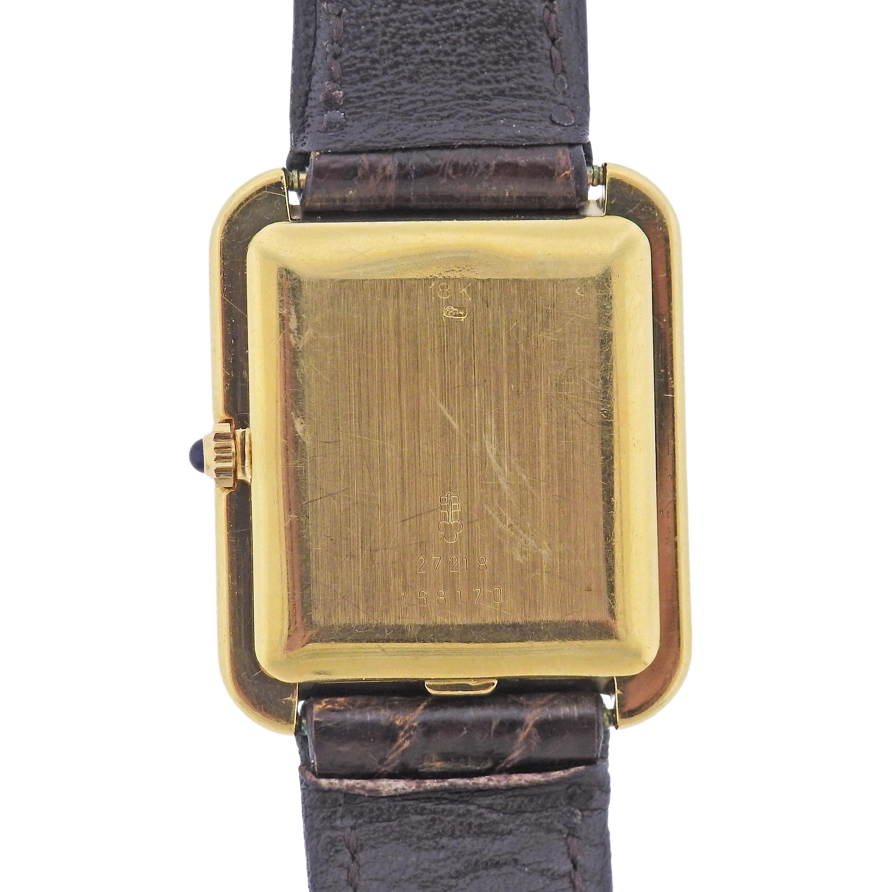 Corum Gold Diamond Lapis Dial Watch In Excellent Condition In New York, NY