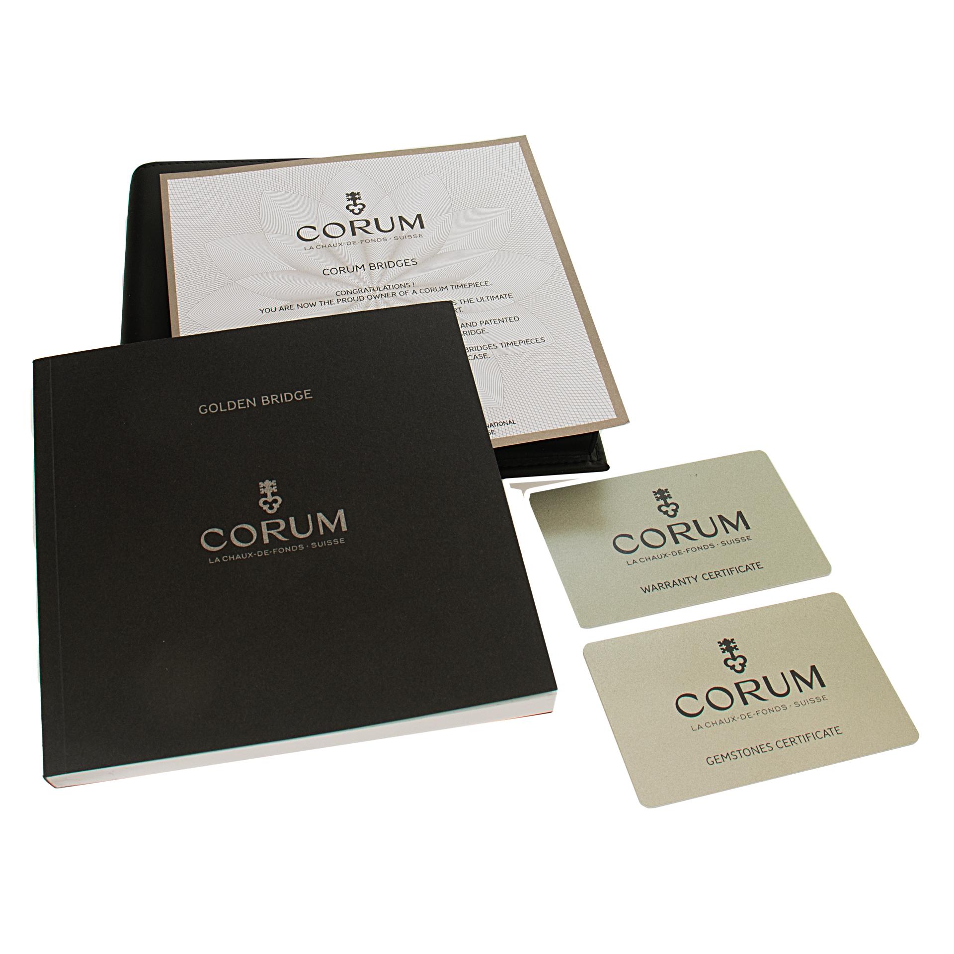 Corum Golden Bridge 18k white gold Manual Wristwatch Ref 113.151.69/0001 FK 01 1