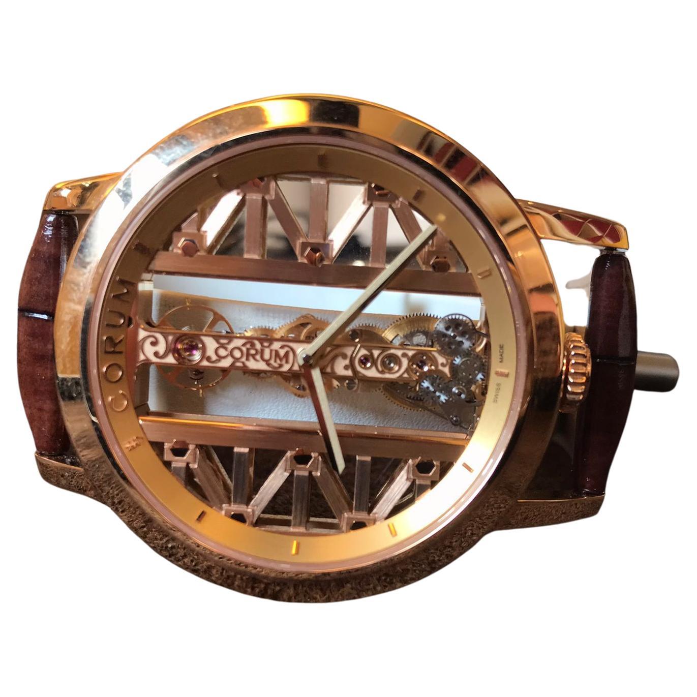 Corum Golden Bridge 43mm Rose Gold Ref. B113/03010 - 113.900.55/0F02 GG55R For Sale