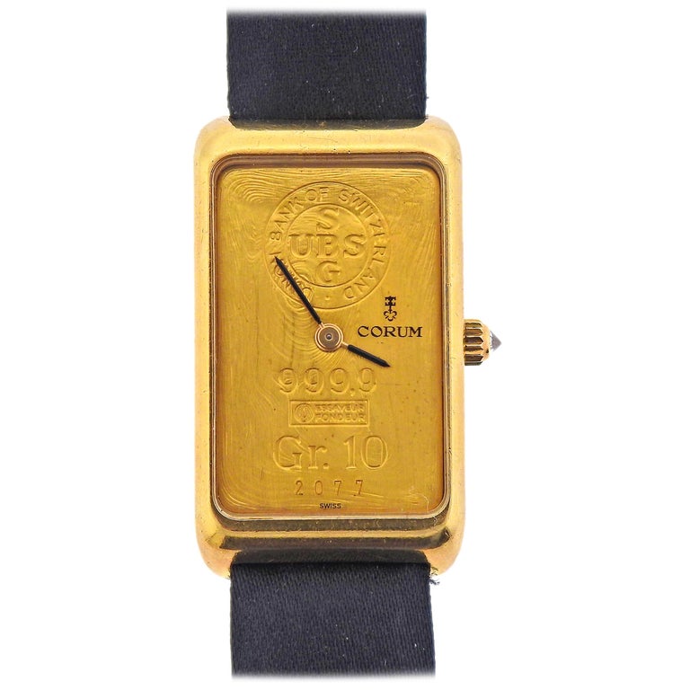 Corum Ingot 10 Gram 999 9 Gold Watch At 1stdibs