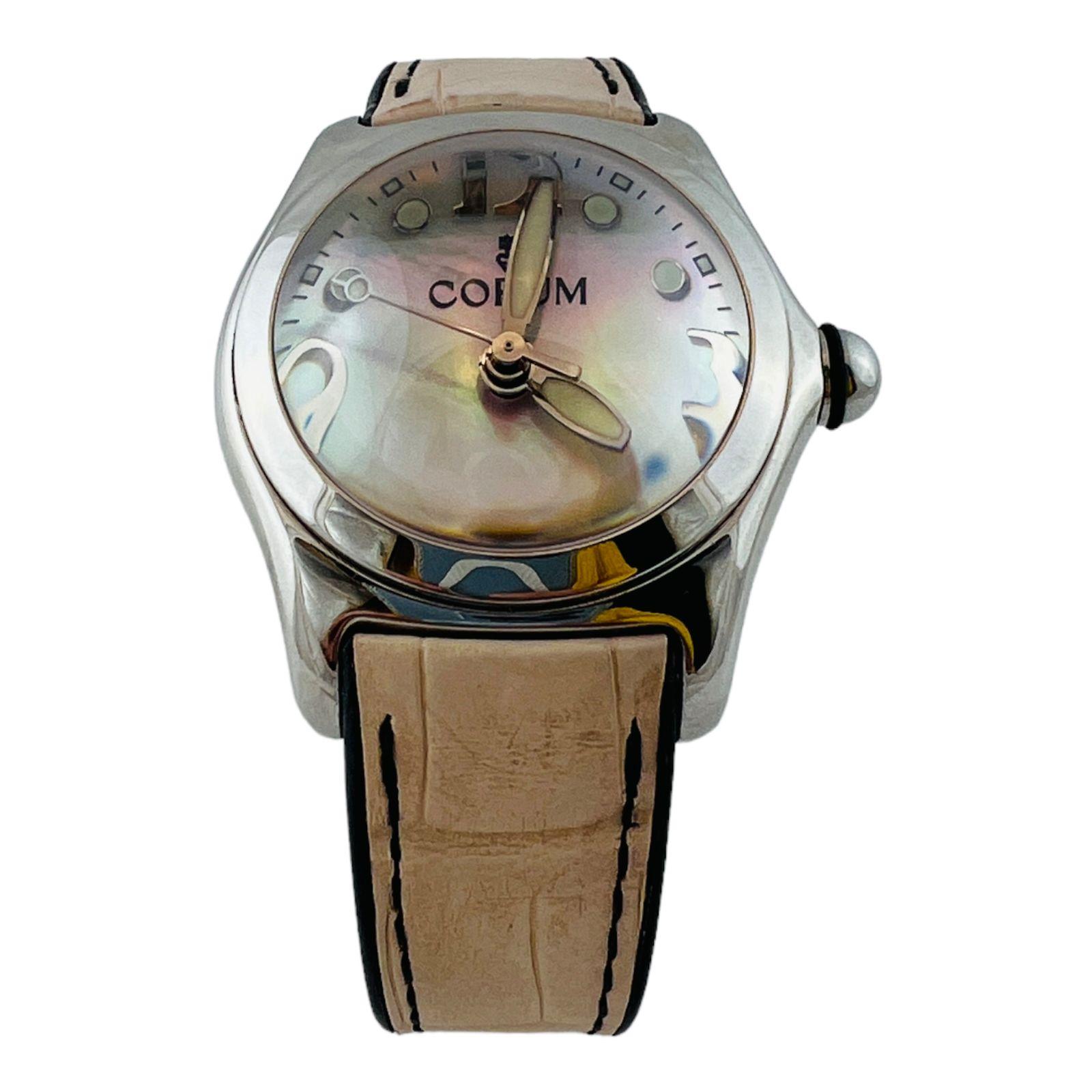 Women's Corum Ladies Bubble Watch Mother of Pearl Dial 39.150.21