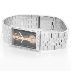 Corum Ladies "Golden Bridge" White Gold Watch