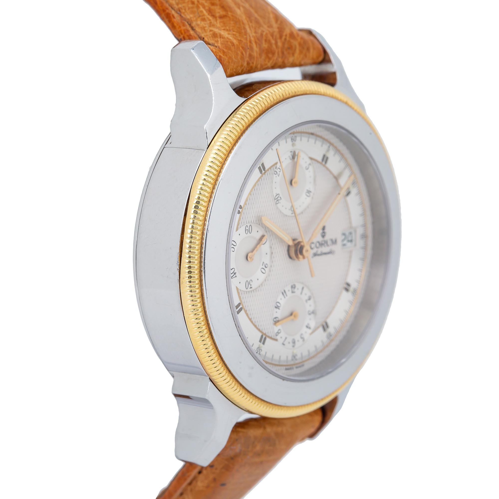 Corum Les Temps Mecanique 77.111.21, Silver Dial, Certified and Warranty In Excellent Condition In Miami, FL