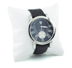 Corum Jumping Hour Limited Edition Stainless Steel Hand-Wind Watch Black Dial