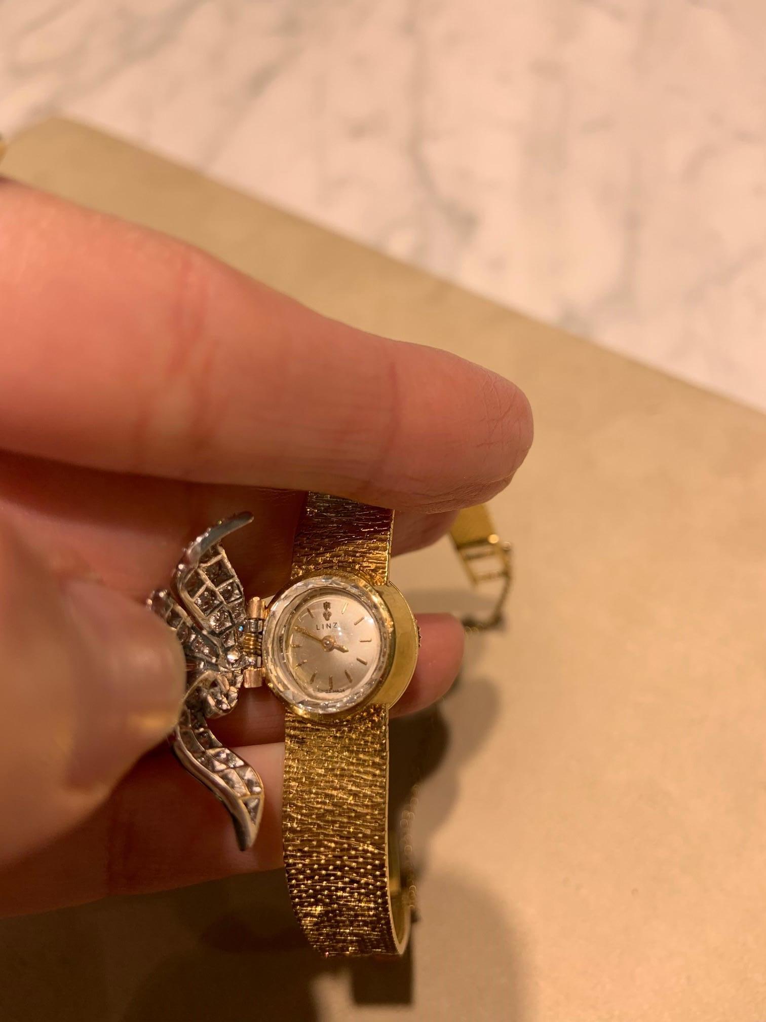 Corum Linz Swiss Made Pave Diamond Lid Ladies Bracelet Watch 4