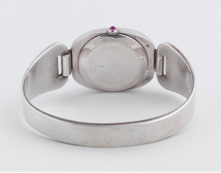 Corum Love Bond Ladies Vintage Bangle Bracelet Watch Sterling Silver For Sale At 1stdibs