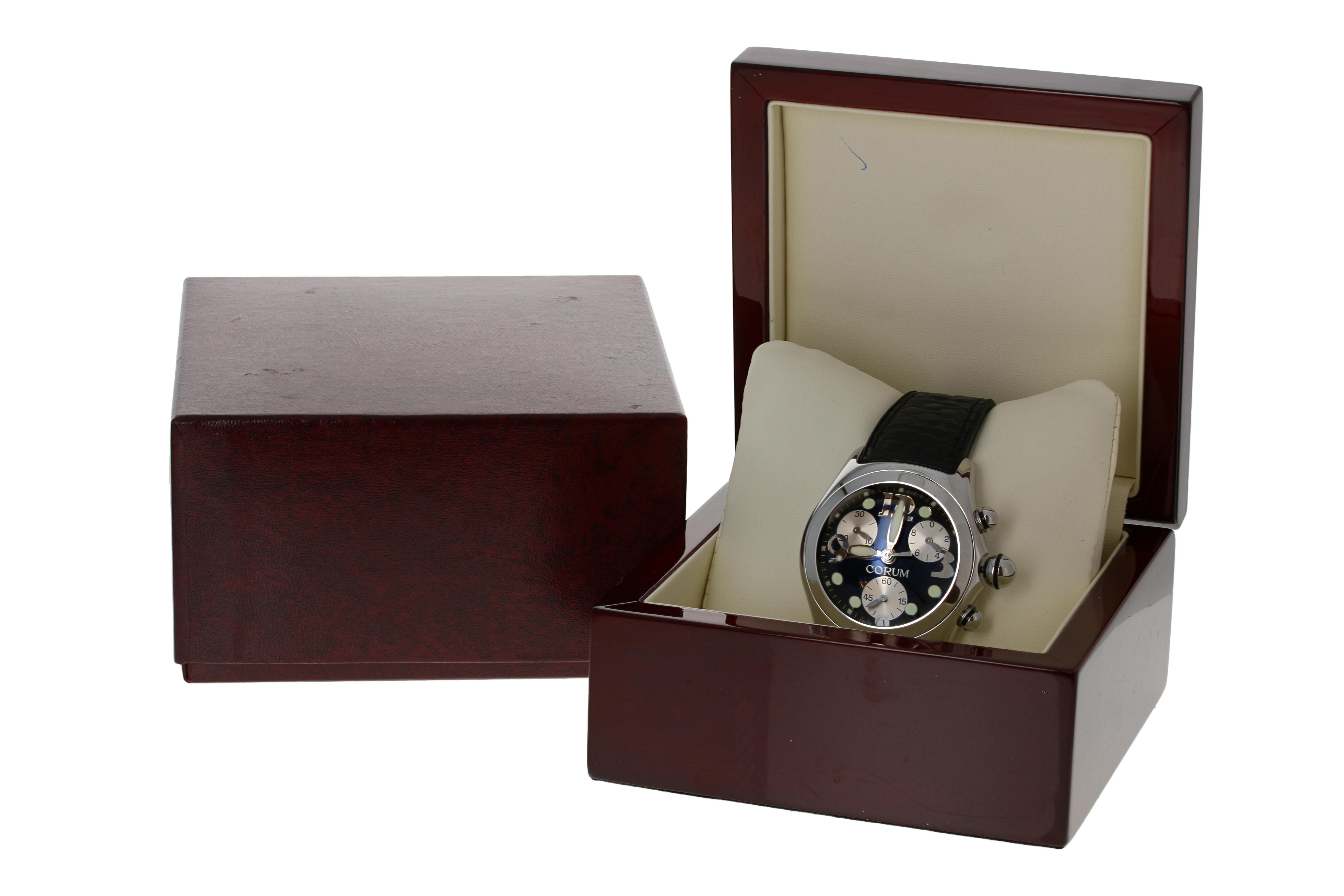 Corum Men's Bubble Watch, Stainless Steel Quartz 2 Year Warranty 396.250.20 3