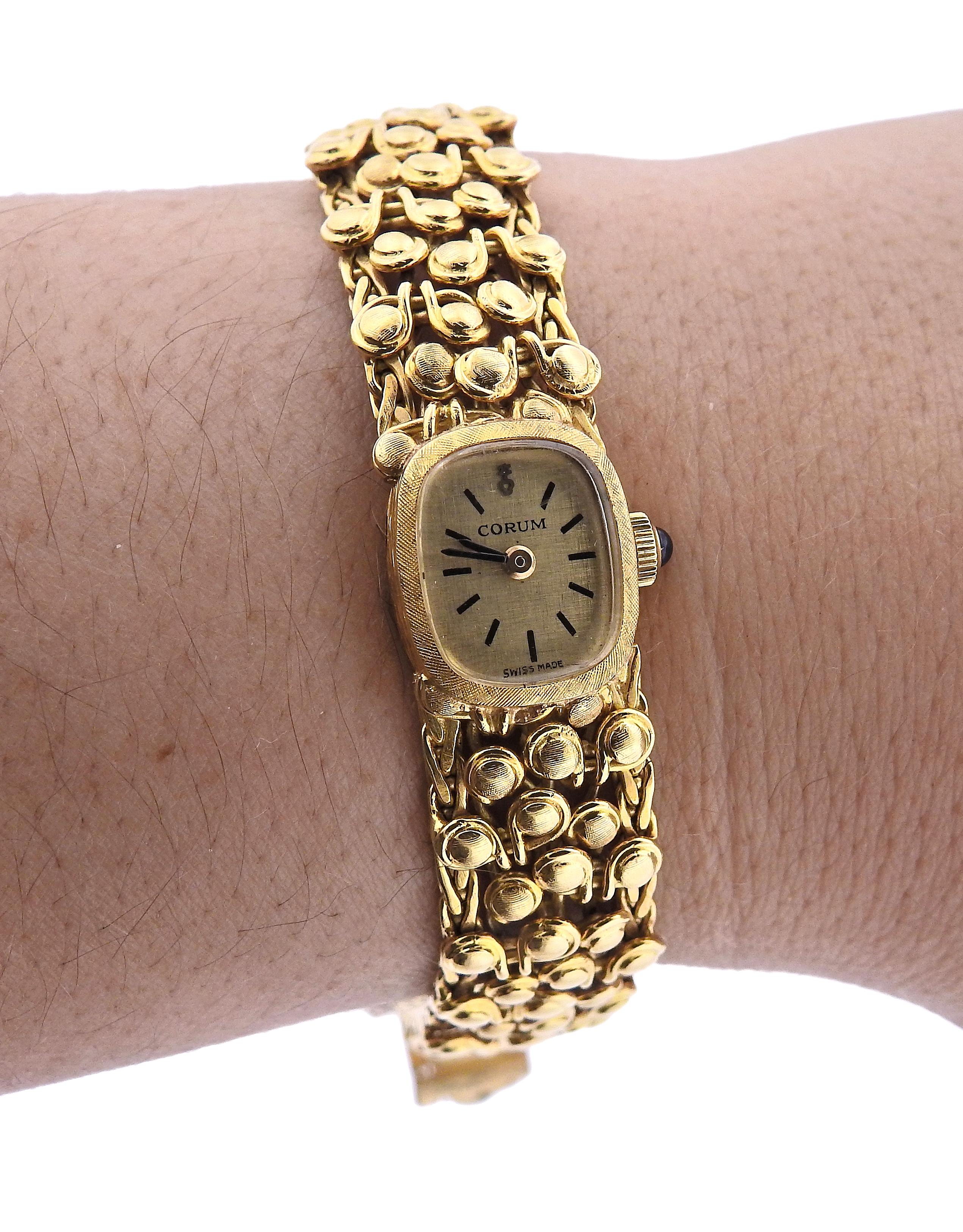 Corum Mid Century Gold Lady's Watch Bracelet 3