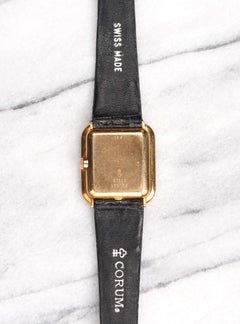 Corum Onyx Tank Watch in 18K Yellow Gold, 1980s
