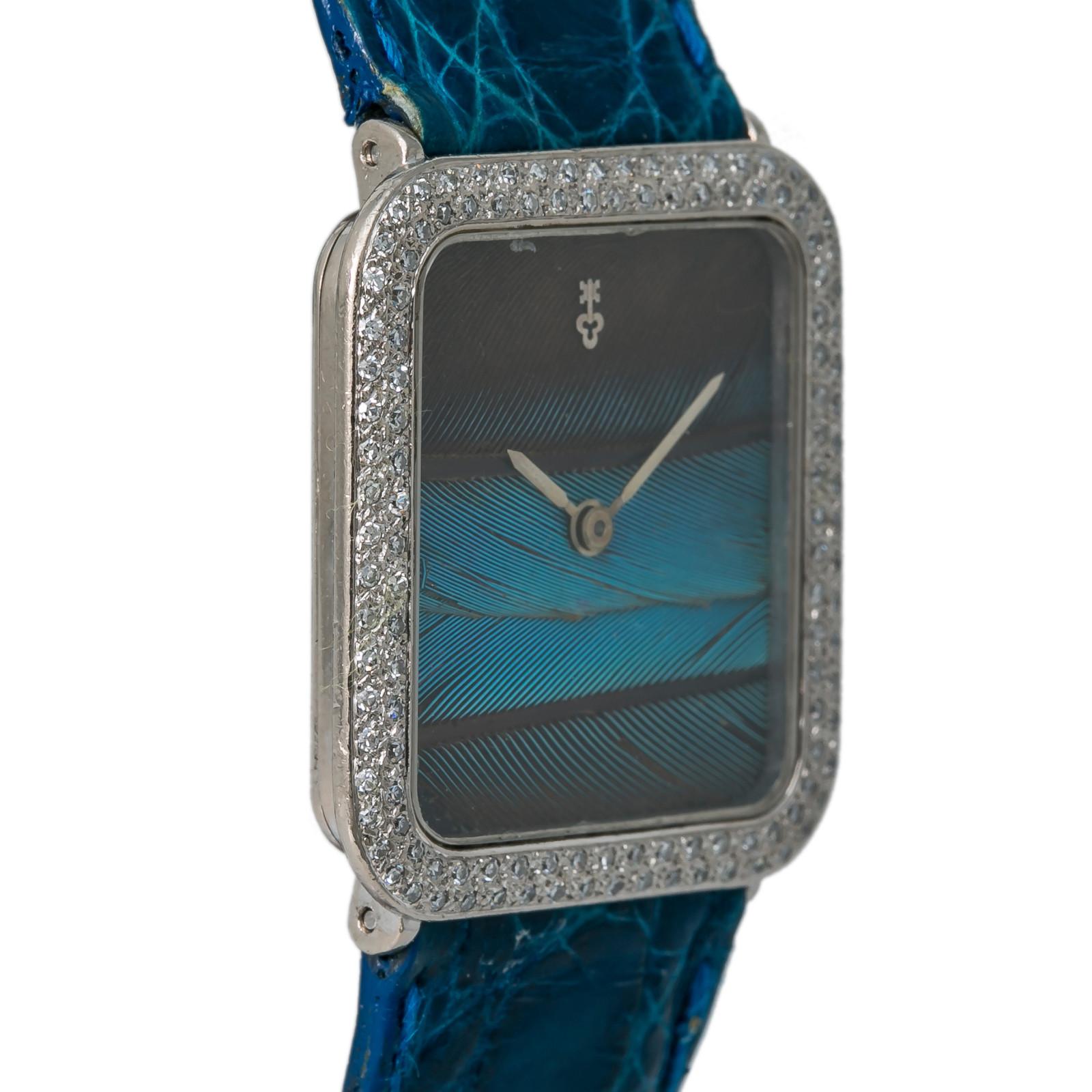 Corum Peacock 27536, Blue Dial, Certified and Warranty In Good Condition For Sale In Miami, FL