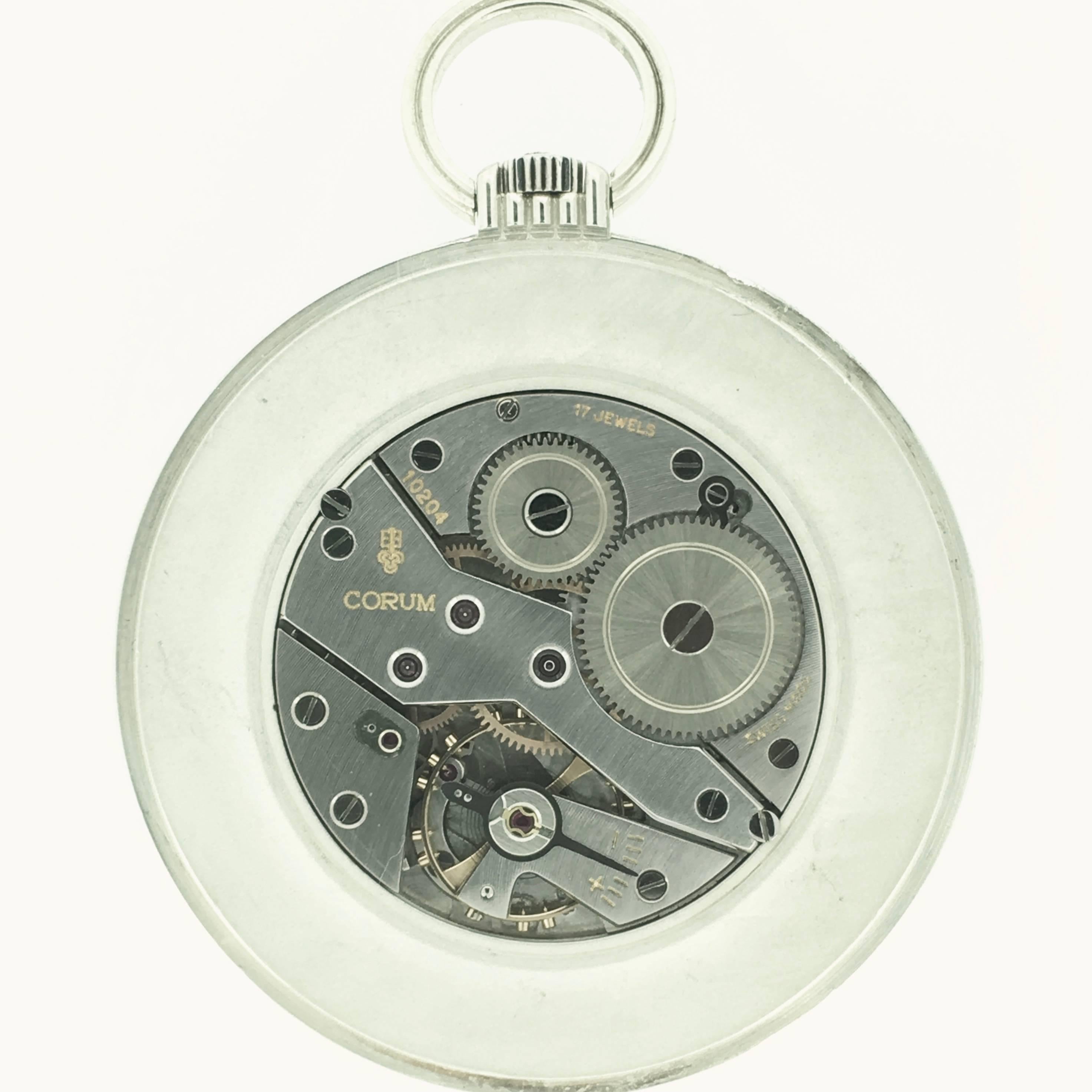 Corum Pocket Watch Silver Mechanical 3