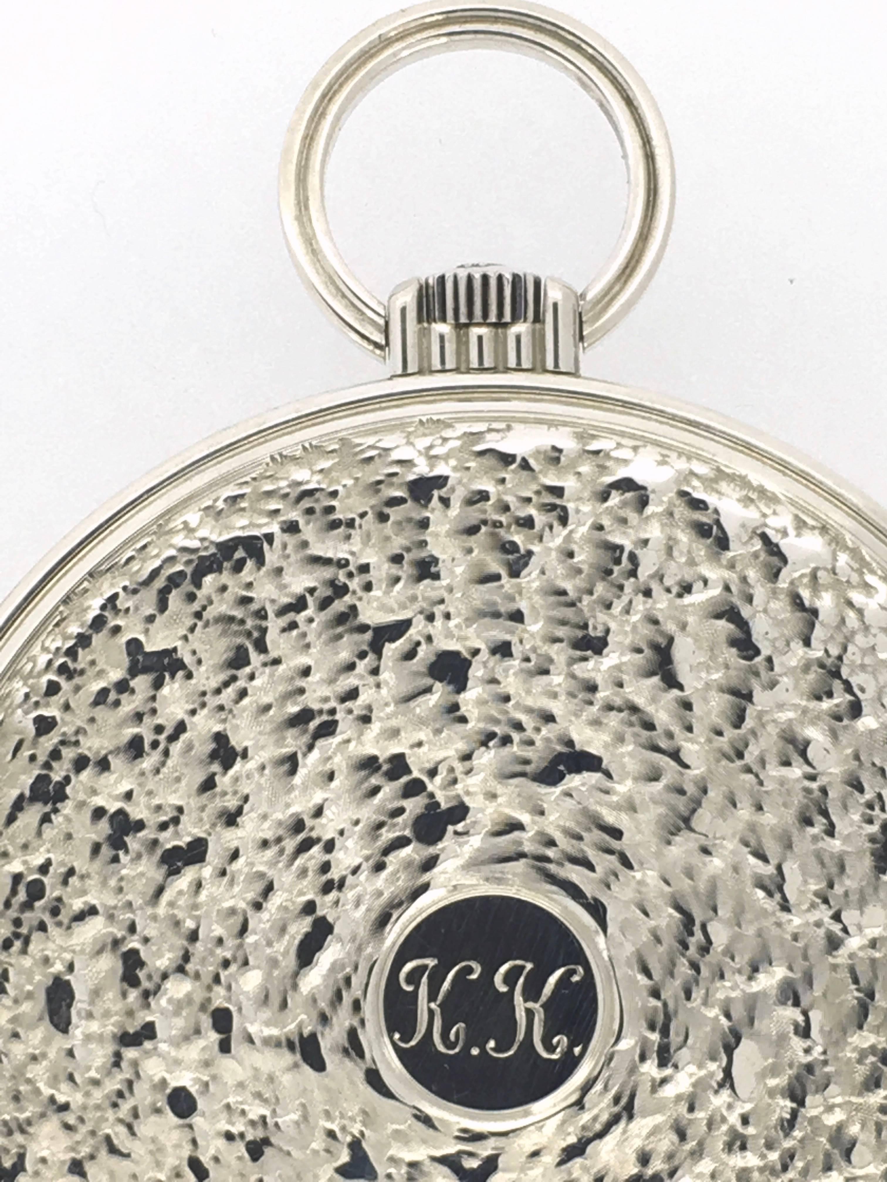 Corum Pocket Watch Silver Mechanical In Excellent Condition In EL Waalre, NL