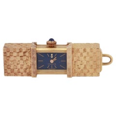 Corum Pocket Watch Watch Secret Opening Yellow 18k Gold Sapphire Charm Bracelet