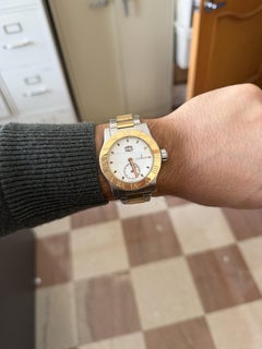 Corum Romulus 18K Rose Gold 2-Tone Champagne White Dial 42mm Watch Full Set