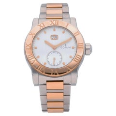 Corum Romulus 18K Rose Gold 2-Tone Champagne White Dial 42mm Watch Full Set