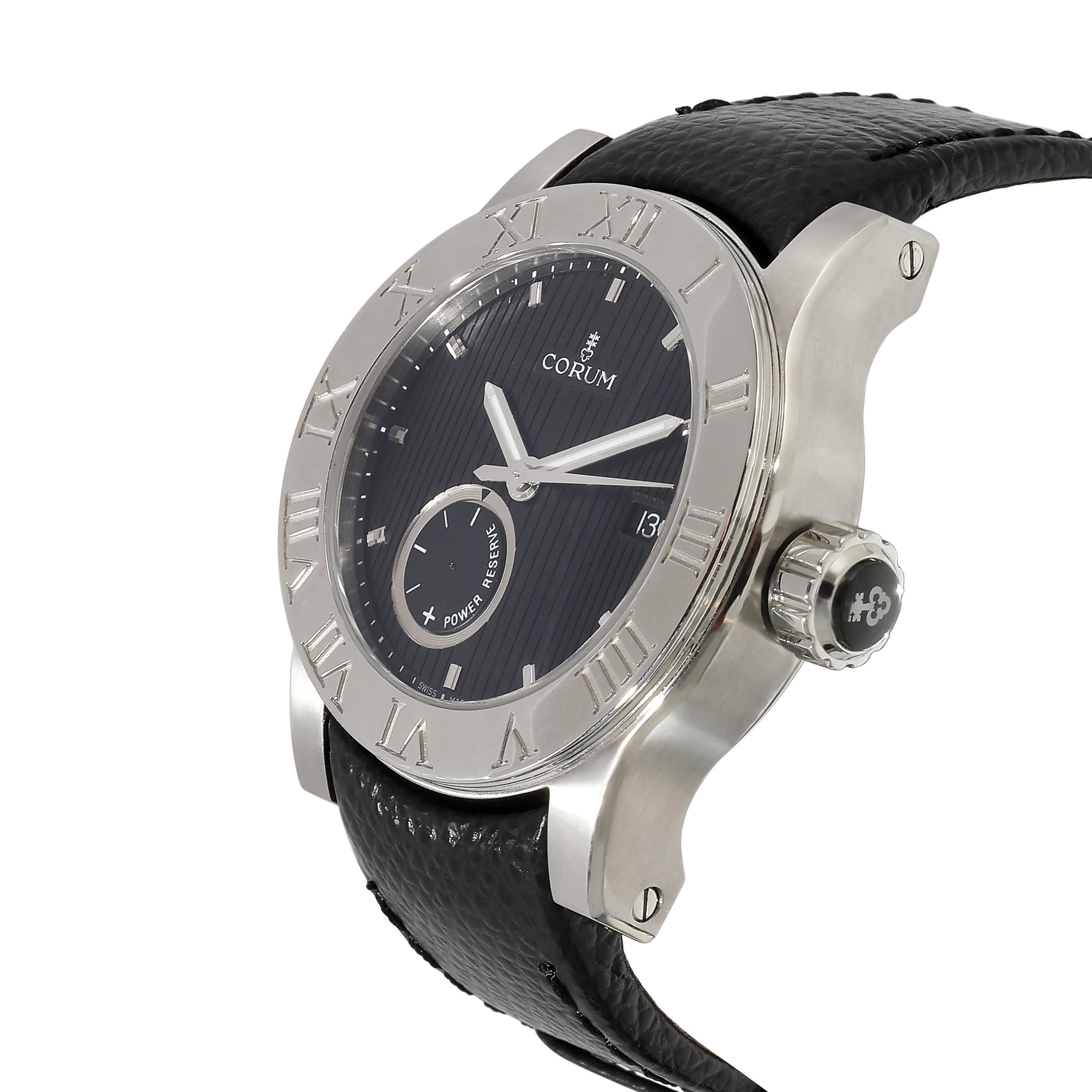 Corum Romulvs 02.0001 Men's Watch in  Stainless Steel In Excellent Condition For Sale In New York, NY