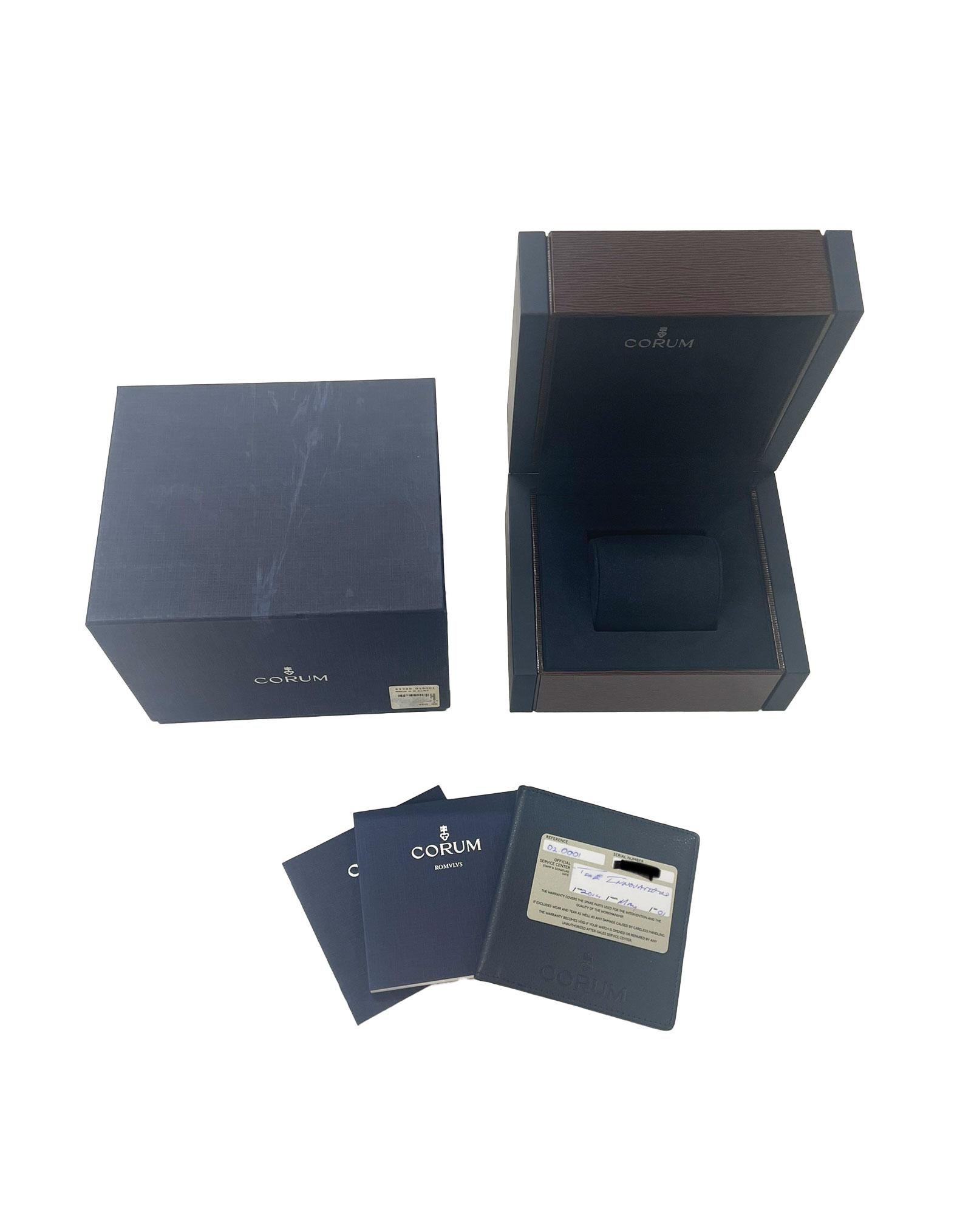 Corum Romulvs 02.0001 Men's Watch in  Stainless Steel For Sale 2