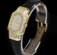 Corum Rue De La Paix Ladies 18 Karat Gold White Dial Diamond Set 185.751.56
