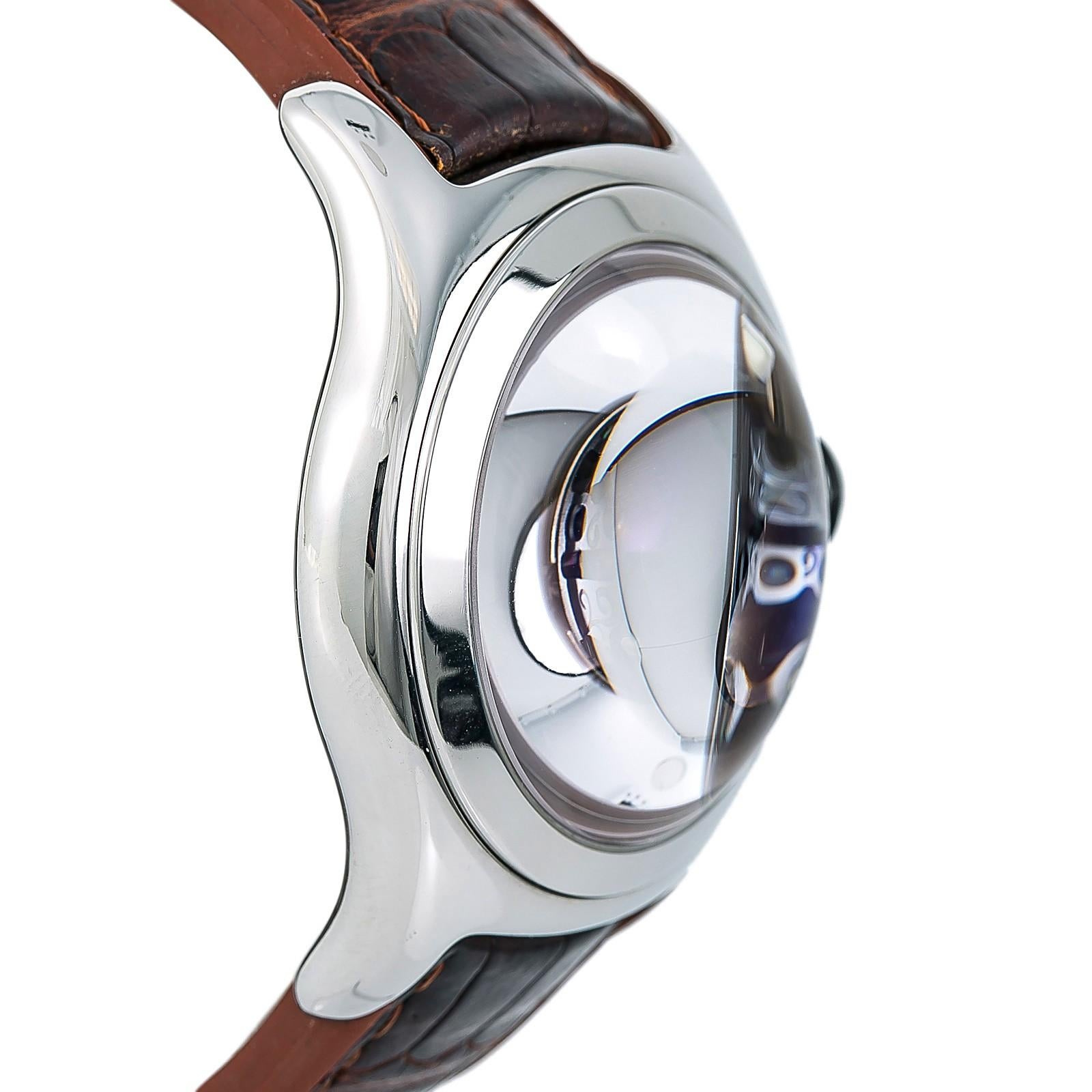 Corum Skelettblase 082.150.20 Herren''s Automatikuhr Skelett Zifferblatt (Zeitgenössisch)
