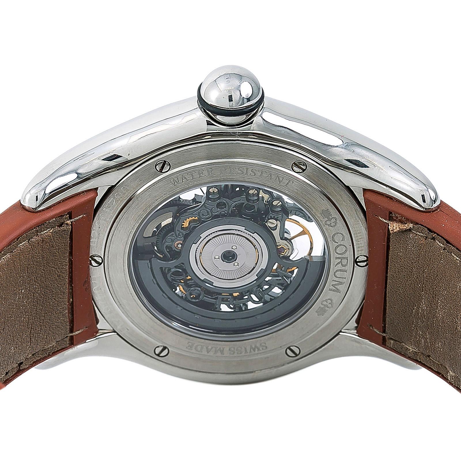 Corum Skelettblase 082.150.20 Herren''s Automatikuhr Skelett Zifferblatt im Zustand „Hervorragend“ in Miami, FL