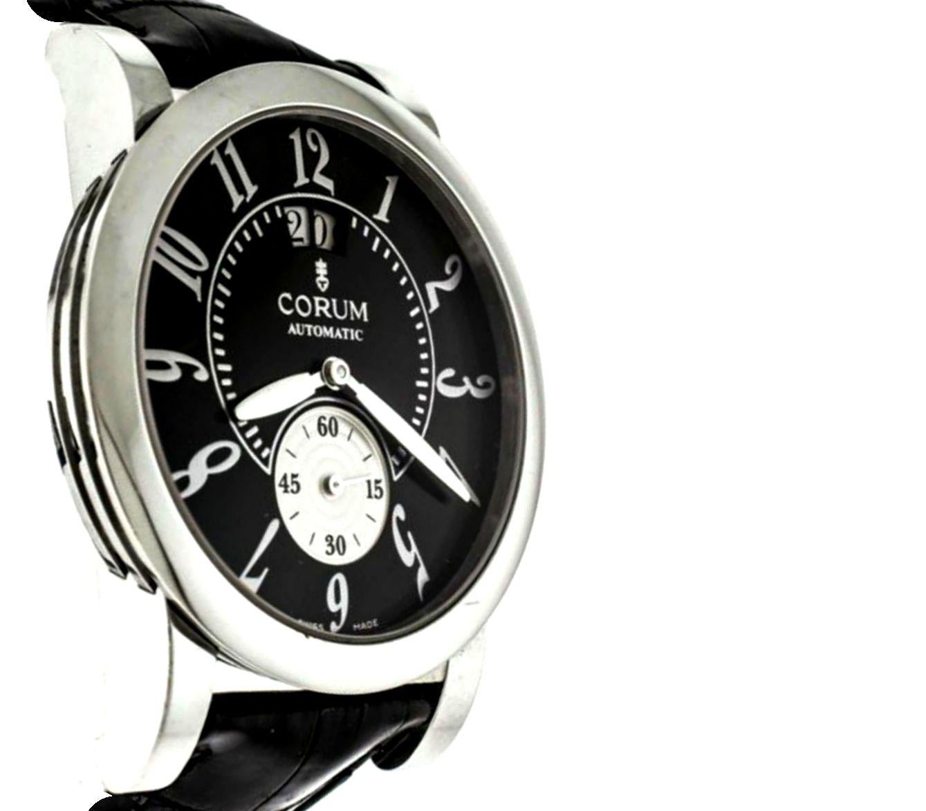 Corum Stainless Steel Classical Grande Wristwatch In Good Condition In Switzerland, CH