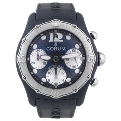Used Corum Stainless steel rubber Bubble Midnight Chronograph Automatic wristwatch
