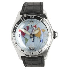 Corum Stainless Steel World Map Bubble