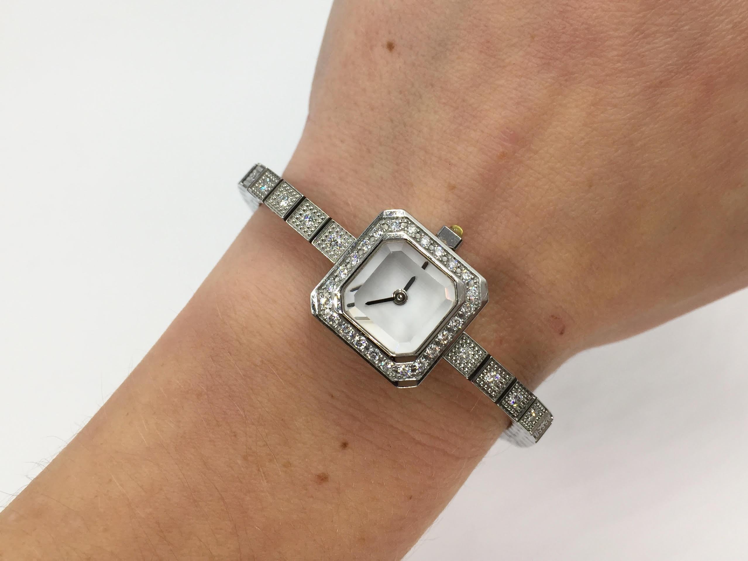 Women's Corum Sugar Cube Diamond Quartz Watch